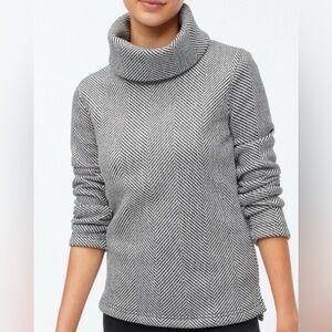 J. Crew‎ Herringbone Turtleneck fleece lined